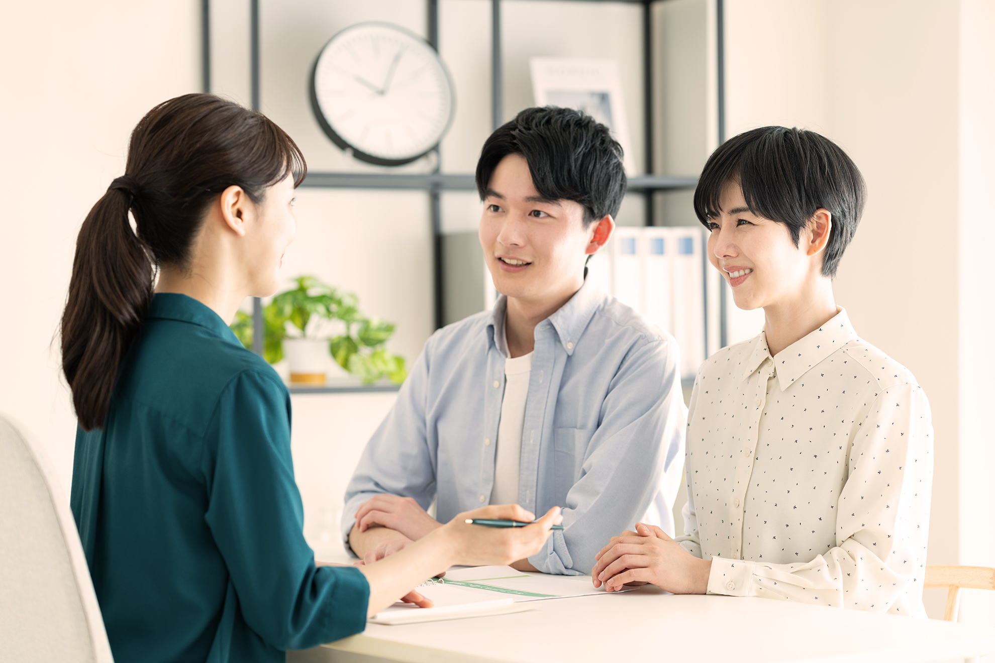 相談者と打ち合わせ